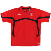 Camiseta polo con cremallera 1/4 Umbro de los Rangers 2009-10 M