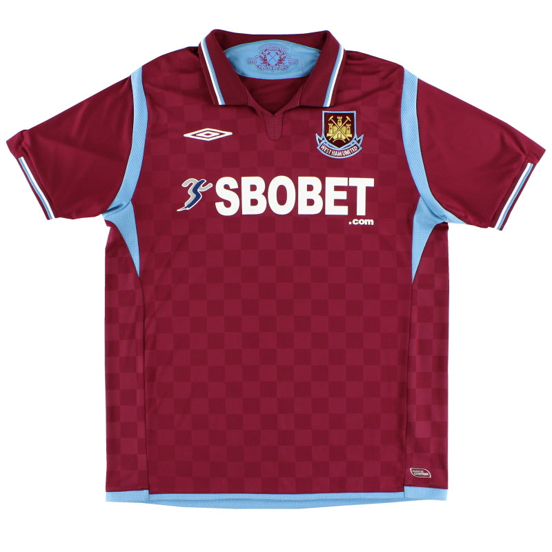 Camiseta de local Umbro del West Ham 2009-10 XL