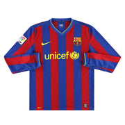 Camiseta Nike del FC Barcelona de la temporada 2009-10, local, manga larga, talla L