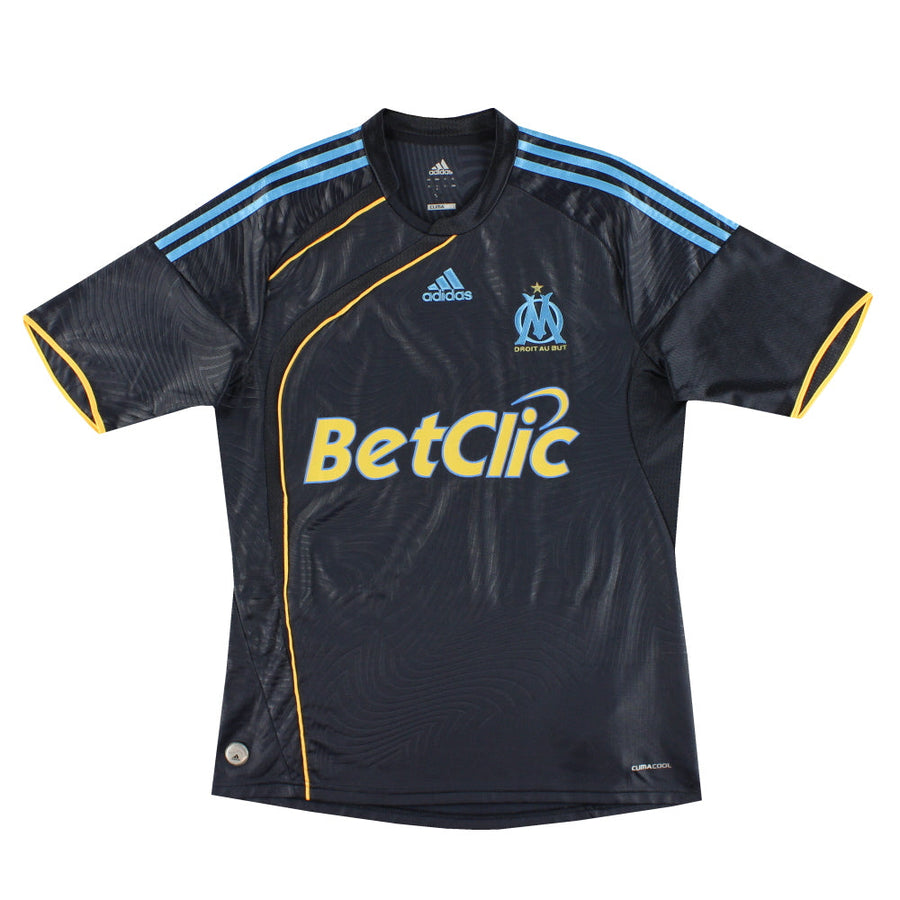 Camiseta de la tercera equipación Olympique de Marsella adidas 2009-10 *Impecable* M