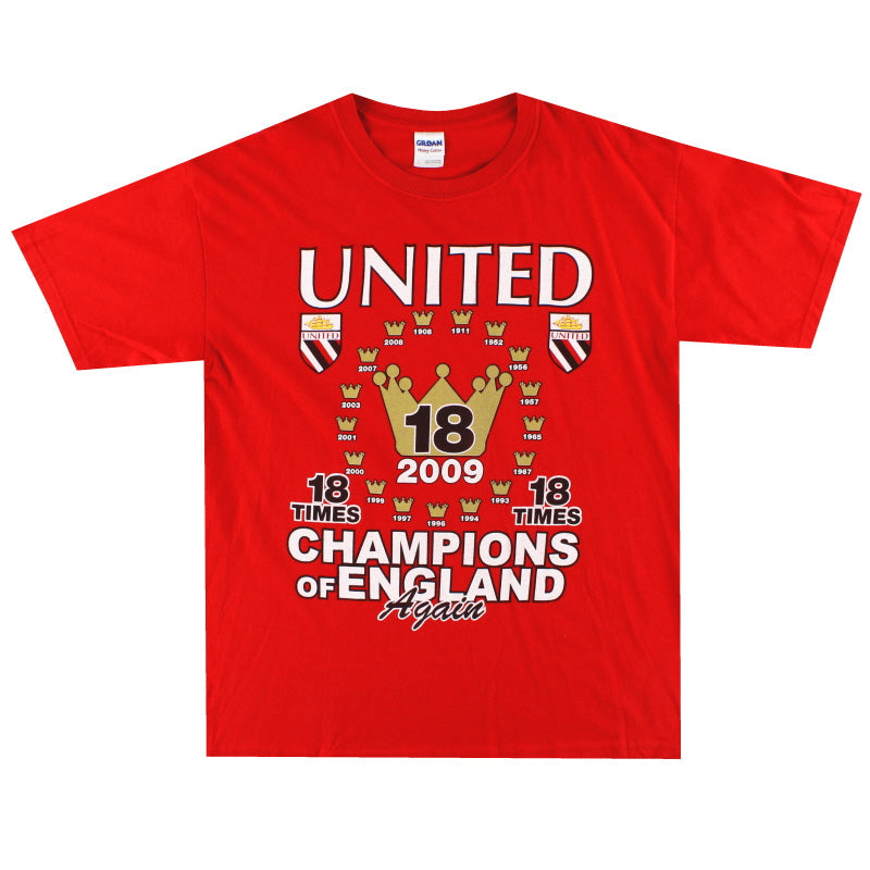 Camiseta Gráfica Manchester United '18 Times' 2009 L