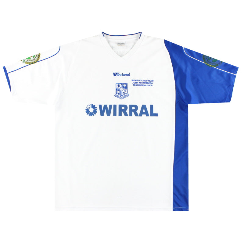 2009 Camiseta de local de John Achterberg Testimonial del Tranmere Rovers #4 XL