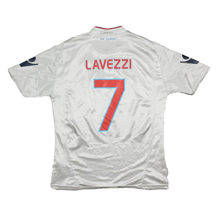 2009/10 Napoli Lavezzi #7 Camiseta Visitante (M) Macron