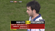 2009/10 Portsmouth Wilson #35 *camiseta usada en partido contra el Manchester United* camiseta de visitante (L) Canterbury