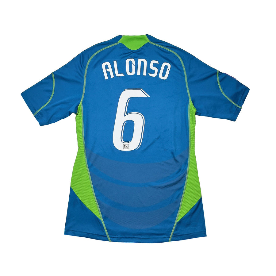 2009/10 Seattle Sounders Alonso #6 Camiseta Visitante (S) Adidas *Firmada*