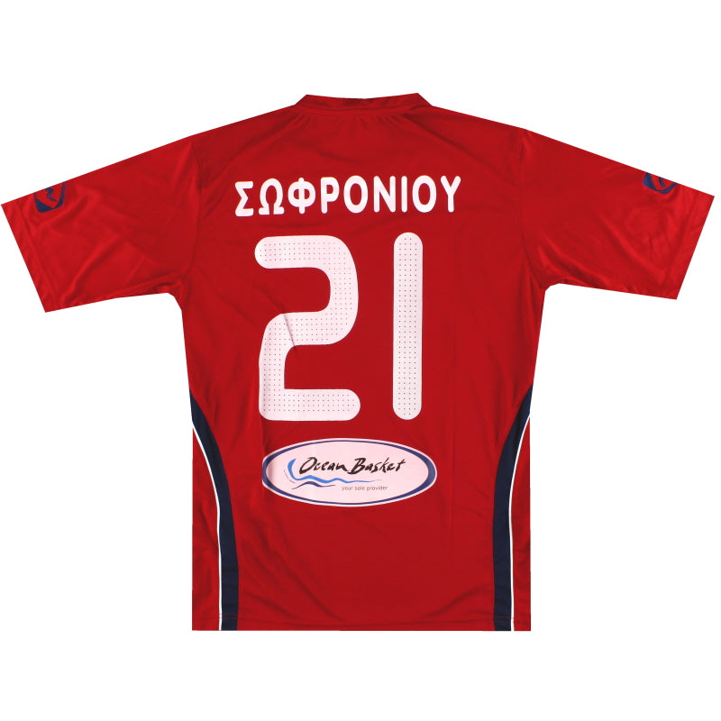 2010-11 Camiseta de Local Atromitos Yeroskipou de Juego #21 L
