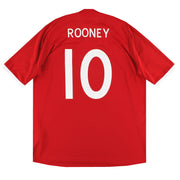 Camiseta Umbro Inglaterra Visitante 2010-11 Rooney #10 Talla XL