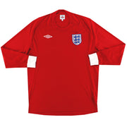 2010-11 Inglaterra Umbro Camiseta Visitante M/L M