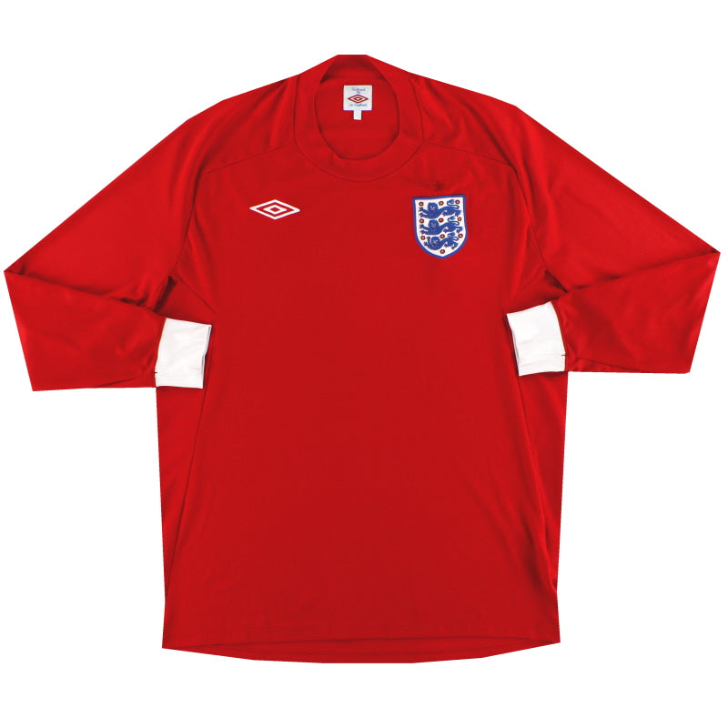 2010-11 Inglaterra Umbro Camiseta Visitante M/L M