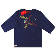 2010-11 Italia Puma Graphic Tee Manga Larga *NUEVO CON ETIQUETAS* XL