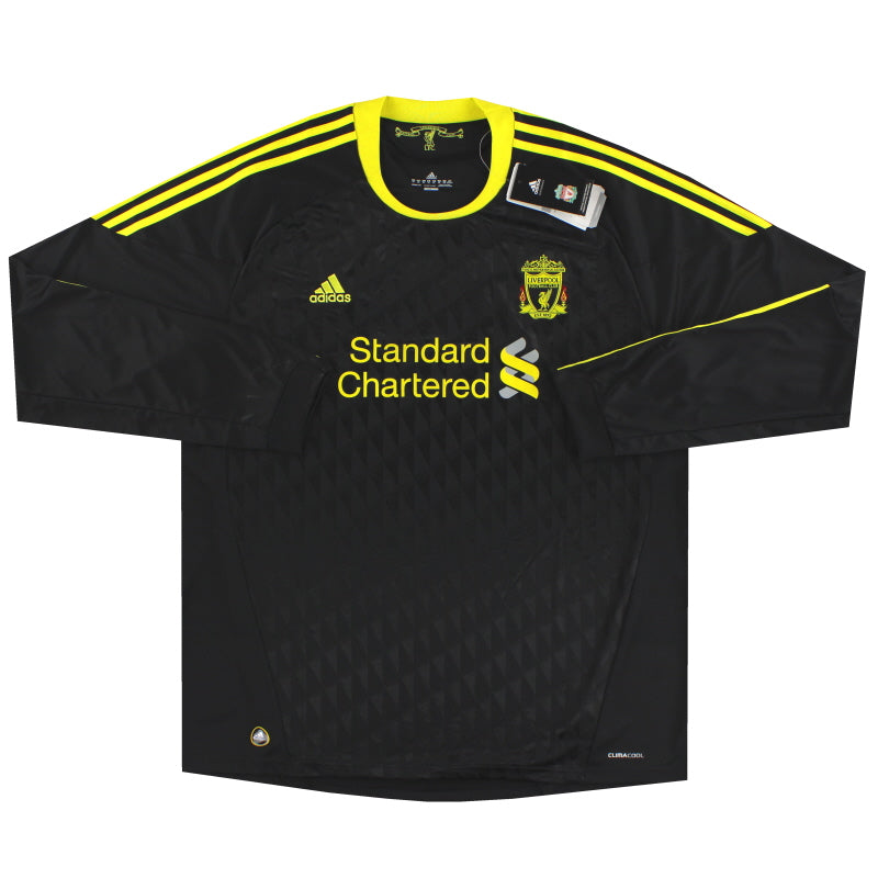 Camiseta del Liverpool adidas Tercera Equipación Manga Larga 2010-11 *con etiquetas* XXXL