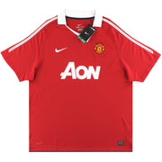 Camiseta de local Nike del Manchester United 2010-11 *con etiquetas* XXL