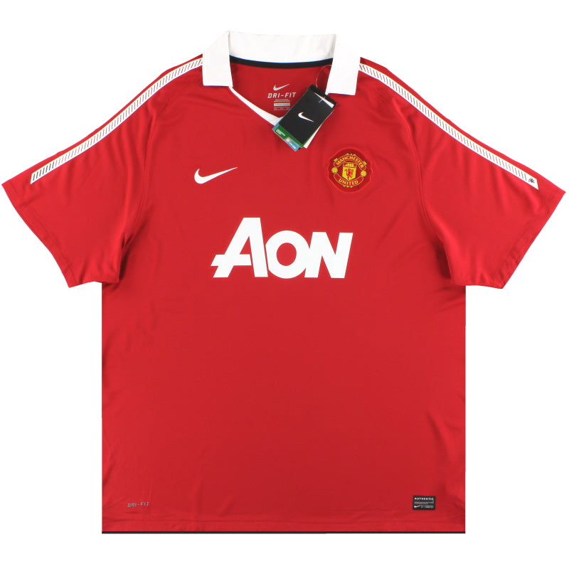 Camiseta de local Nike del Manchester United 2010-11 *con etiquetas* XXL