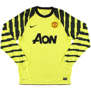 Camiseta de Portero Nike del Manchester United 2010-11, Talla M.Niños