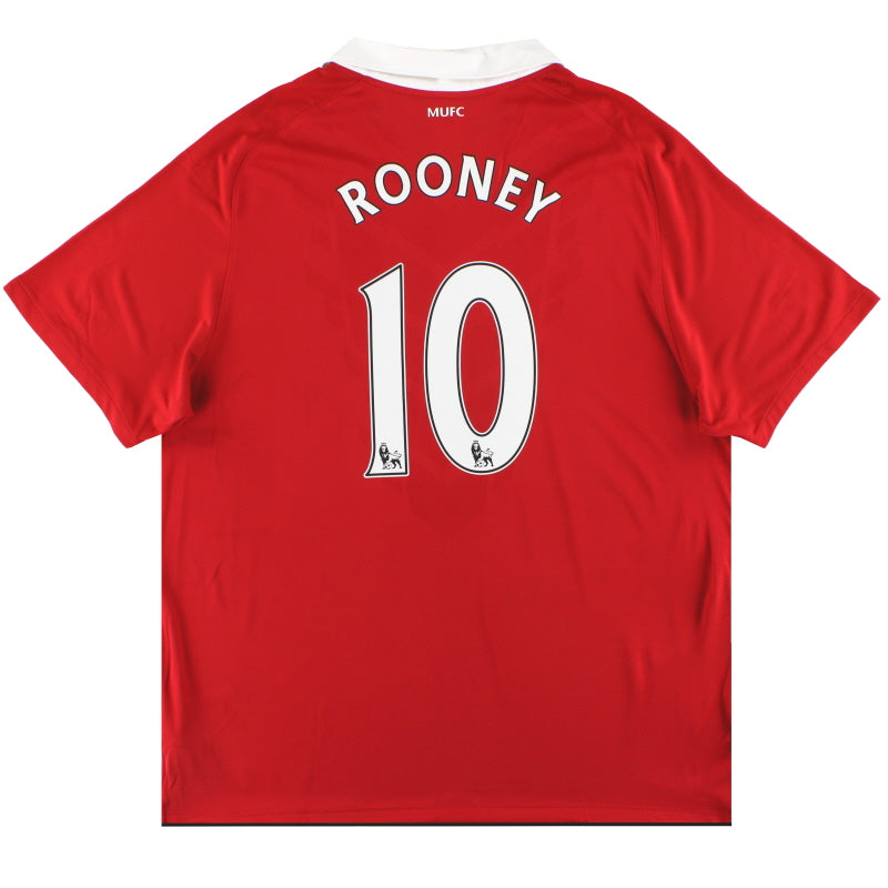 2010-11 Manchester United Nike Home Shirt Rooney #10 S