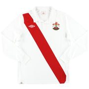 Camiseta local Umbro '125 Years' del Southampton 2010-11 Manga Larga *Como Nueva* XL