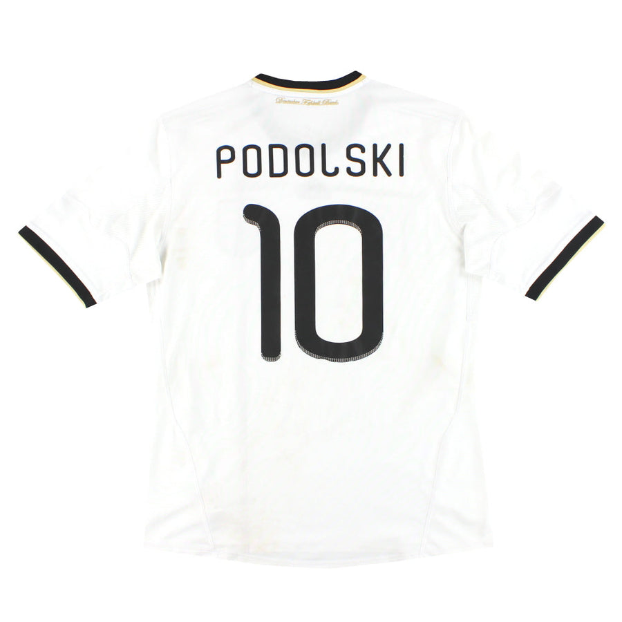 2010-11 Alemania camiseta de local adidas Podolski #10 L