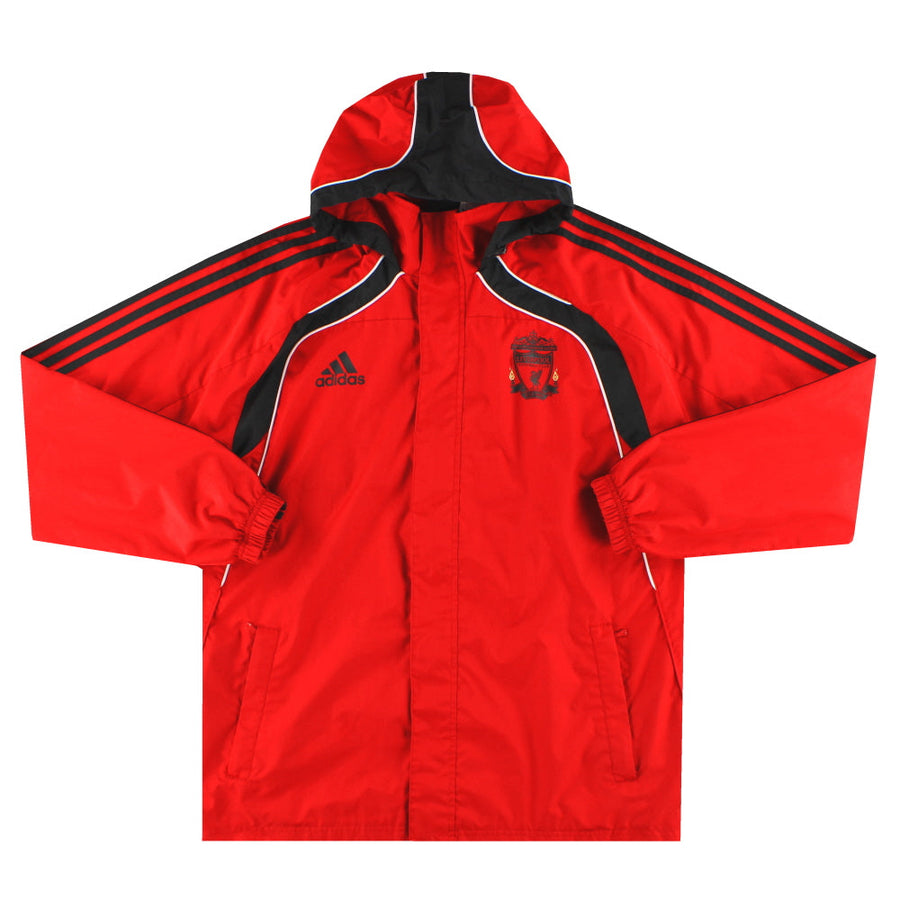 2010-11 Liverpool adidas Hooded Rain Jacket L - Classic Football Kit