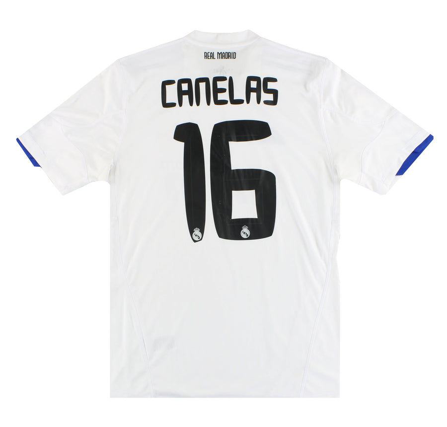 2010-11 Real Madrid adidas Home Shirt Canelas #16 M