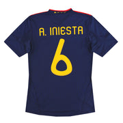 2010-11 España camiseta visitante adidas A.Iniesta #6 S