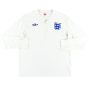 2010-12 Inglaterra Umbro Camiseta Local Manga Larga M