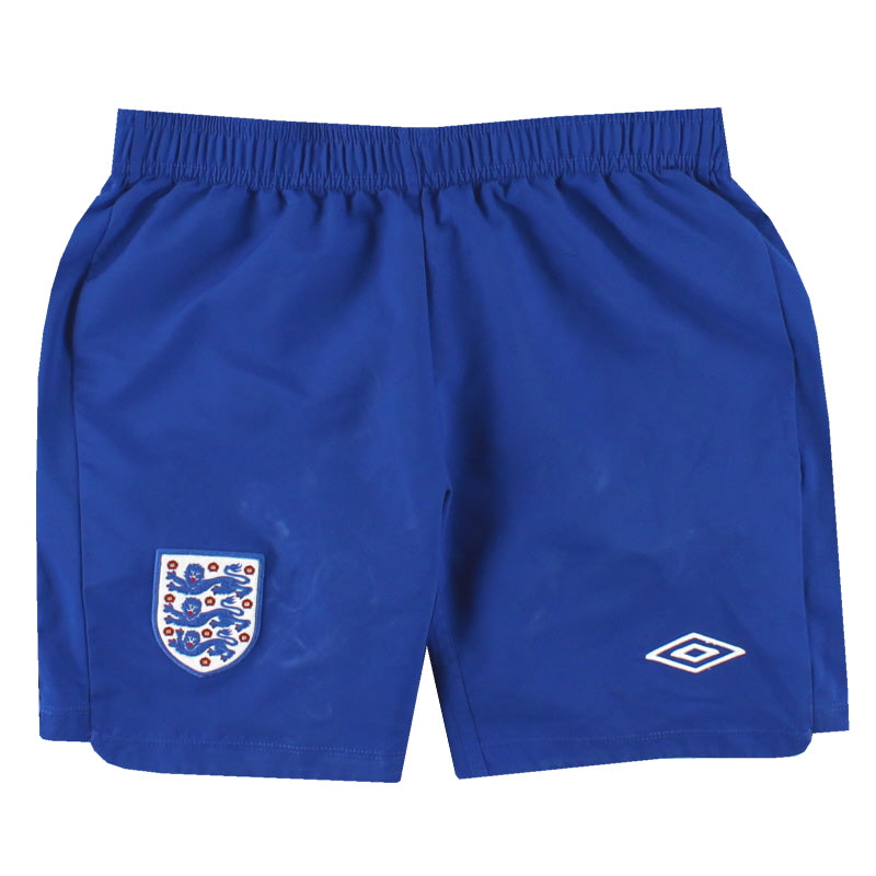 2010-12 Inglaterra Umbro Pantalón corto local Talla M Niños