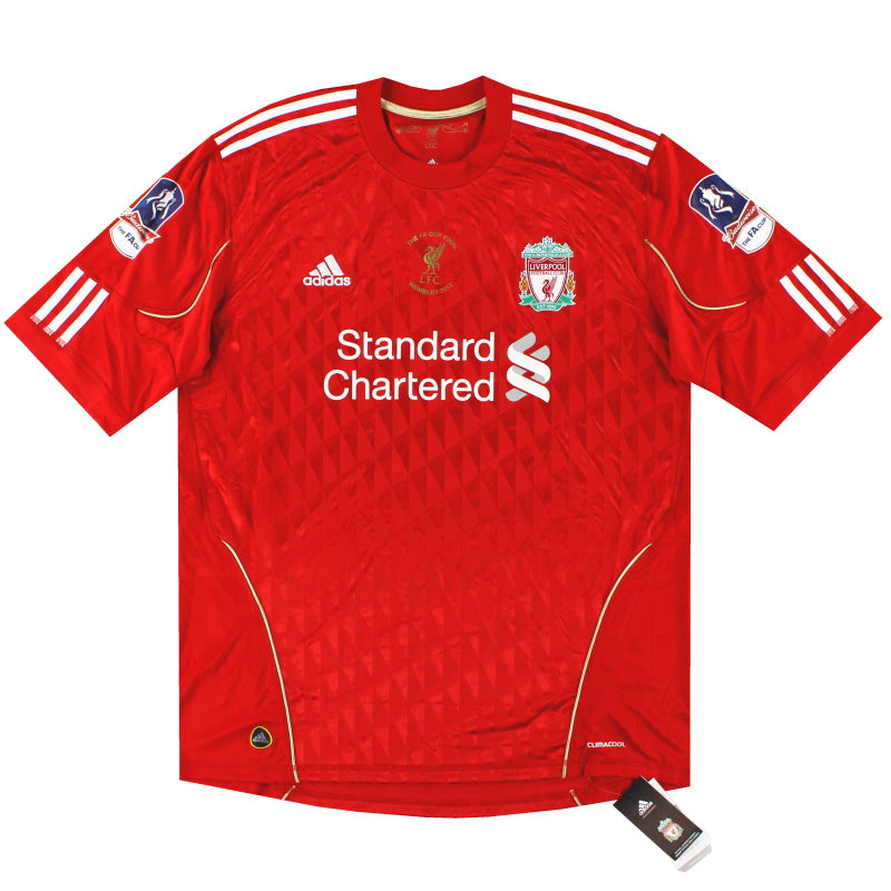 2010-12 Liverpool adidas Camiseta de local 'Final de la Copa FA' *con etiquetas* XL