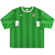 2010-12 Irlanda del Norte Umbro Camiseta Local Manga Larga *Impecable* XXL