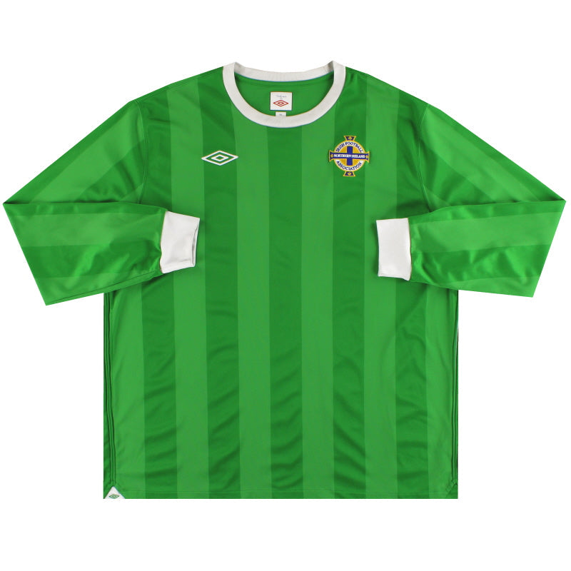 2010-12 Irlanda del Norte Umbro Camiseta Local Manga Larga *Impecable* XXL
