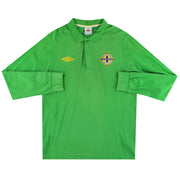 2010-12 Irlanda del Norte Umbro Polo Manga Larga Talla L