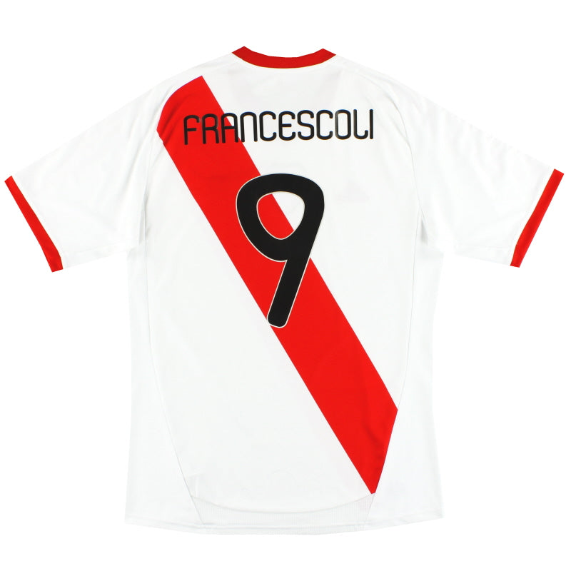 2010-12 Camiseta local adidas de River Plate Francescoli #9 M