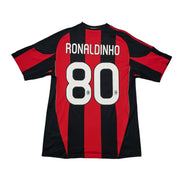 Camiseta de casa AC Milan Ronaldinho #80 2010/11 (M) Adidas
