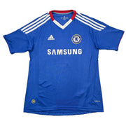 2010/11 Chelsea David Luiz #4 Camiseta Local (S) Adidas