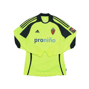 2010/11 Real Zaragoza Paredes #3 Camiseta de visitante de manga larga (M) Adidas *Versión Jugador*