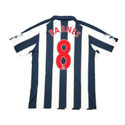 2010/11 West Brom Barnes #8 *Emitida para partido* camiseta de local (L) Umbro