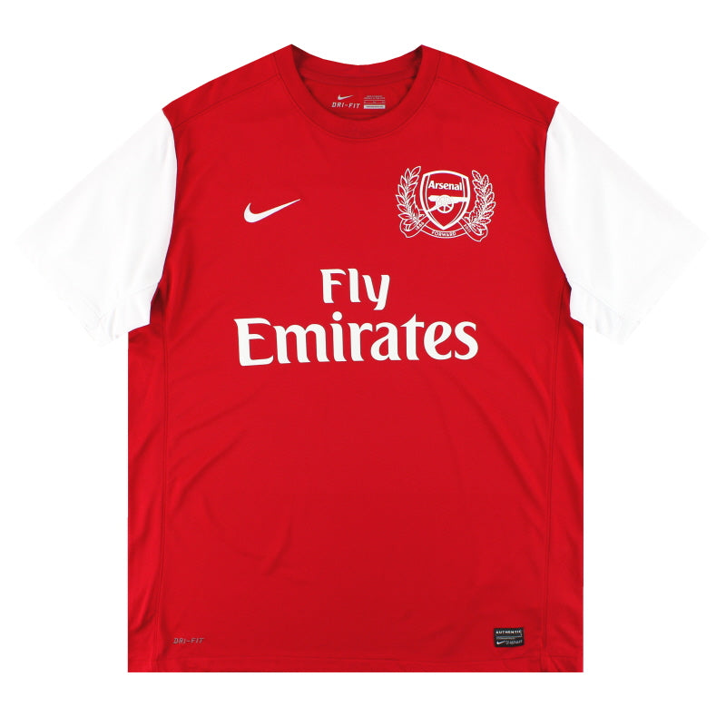 Camiseta de Local Nike del Arsenal 2011-12 del 125.º Aniversario *Impecable* XL