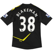 Camiseta de visitante del Bolton Reebok de 2011-12, emisión para jugador, Blakeman #38 *Como Nueva* M