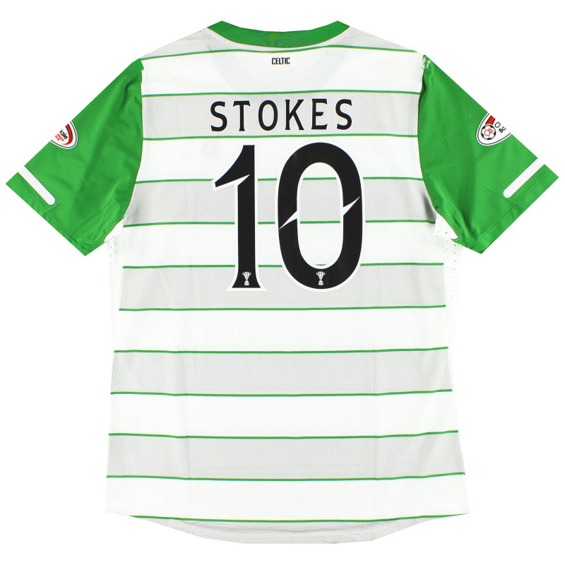 Camiseta de visitante del Celtic de partido emitida en 2011-12, Stokes #10 XL