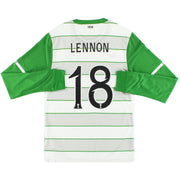 2011-12 Camiseta Nike de Visitante del Celtic Lennon #18 Manga Larga Talla S