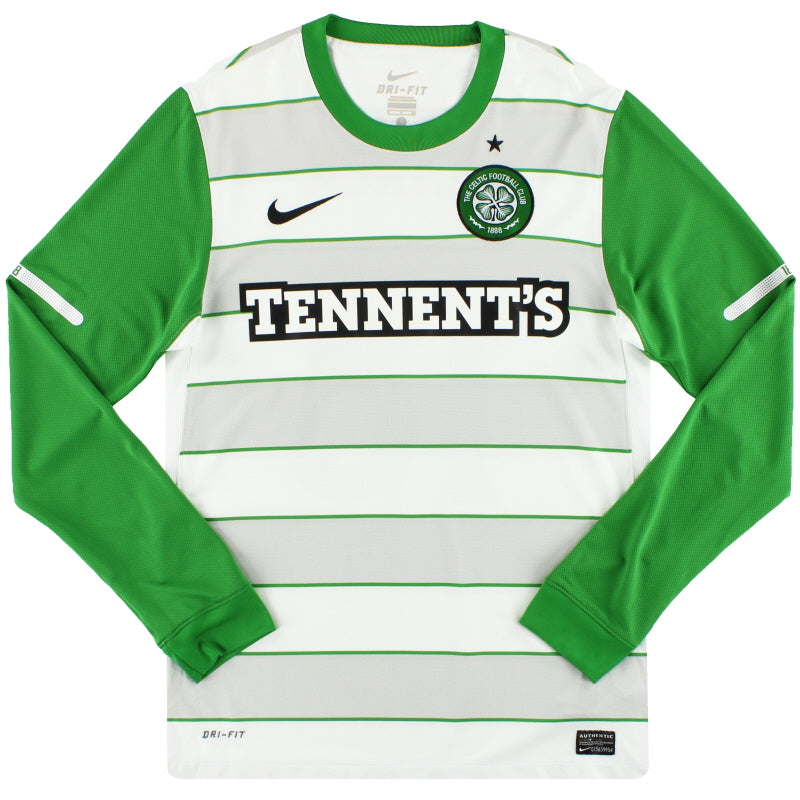 Camiseta del Celtic de visitante Nike 2011-12 Manga Larga M