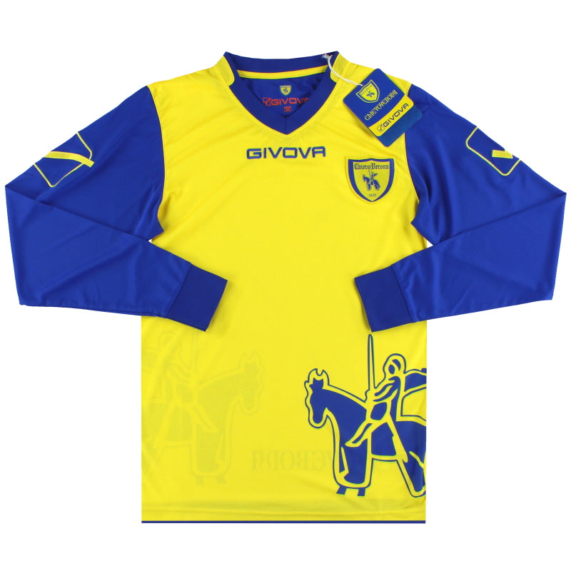 Camiseta de Local Chievo Verona Givova 2011-12 *Nueva en Caja* M/L