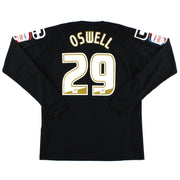 2011-12 Crewe Alexandra Carbrini Camiseta de visitante emitida para partido Oswell #29 Manga Larga L