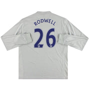2011-12 Everton Le Coq Sportif Tercera Camiseta Rodwell #26 Manga Larga XL