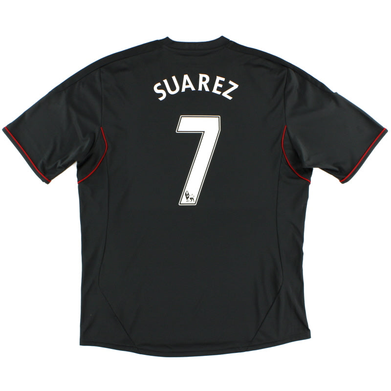 Camiseta de visitante del Liverpool adidas 2011-12 Suárez #7 XL