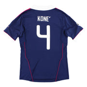 2011-12 Camiseta de visitante adidas CL del Lyon Kone #4 *Impecable* M