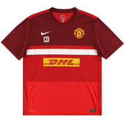 2011-12 Manchester United Nike Camiseta de Entrenamiento Usada 'CD' XL
