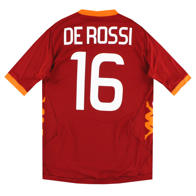 2011-12 Camiseta de Local Roma Kappa De Rossi #16 *con etiquetas* XL