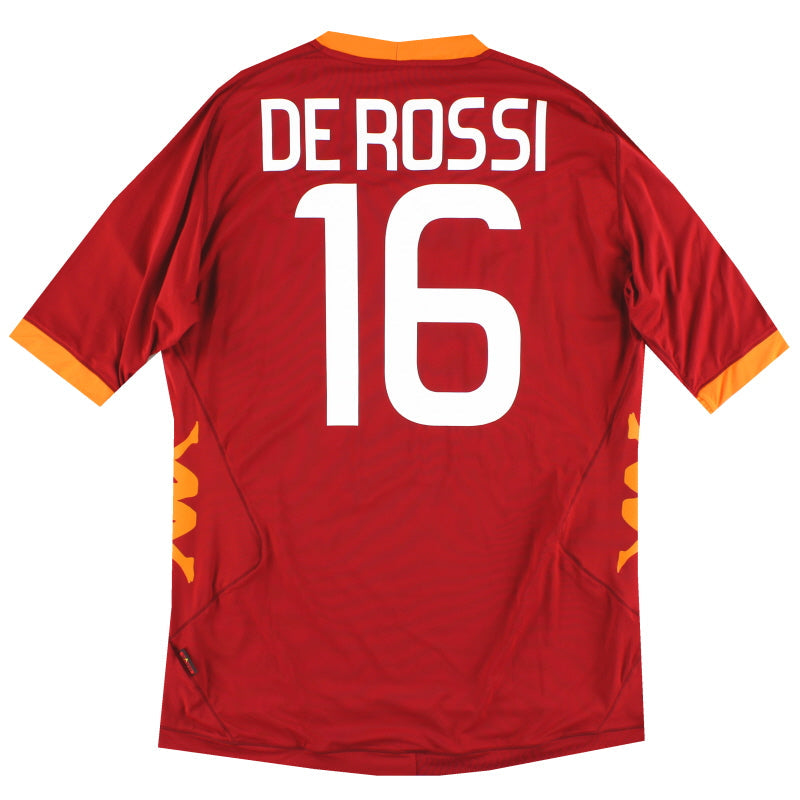 Camiseta de local de la Roma Kappa 2011-12 De Rossi #16 *con etiquetas* XXL