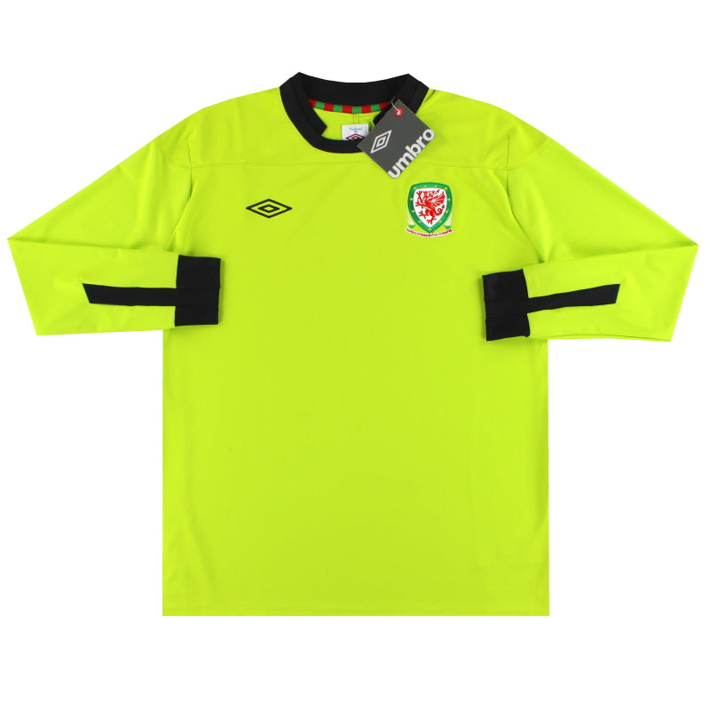 Camiseta de portero Umbro de Gales 2011-12 *con etiquetas* M