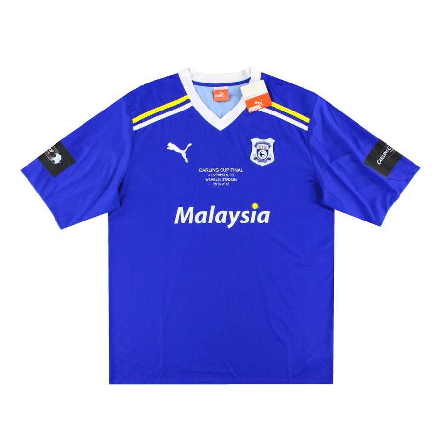 2011-12 Cardiff City Puma Camiseta Local 'Carling Cup Final' *con etiquetas* XL
